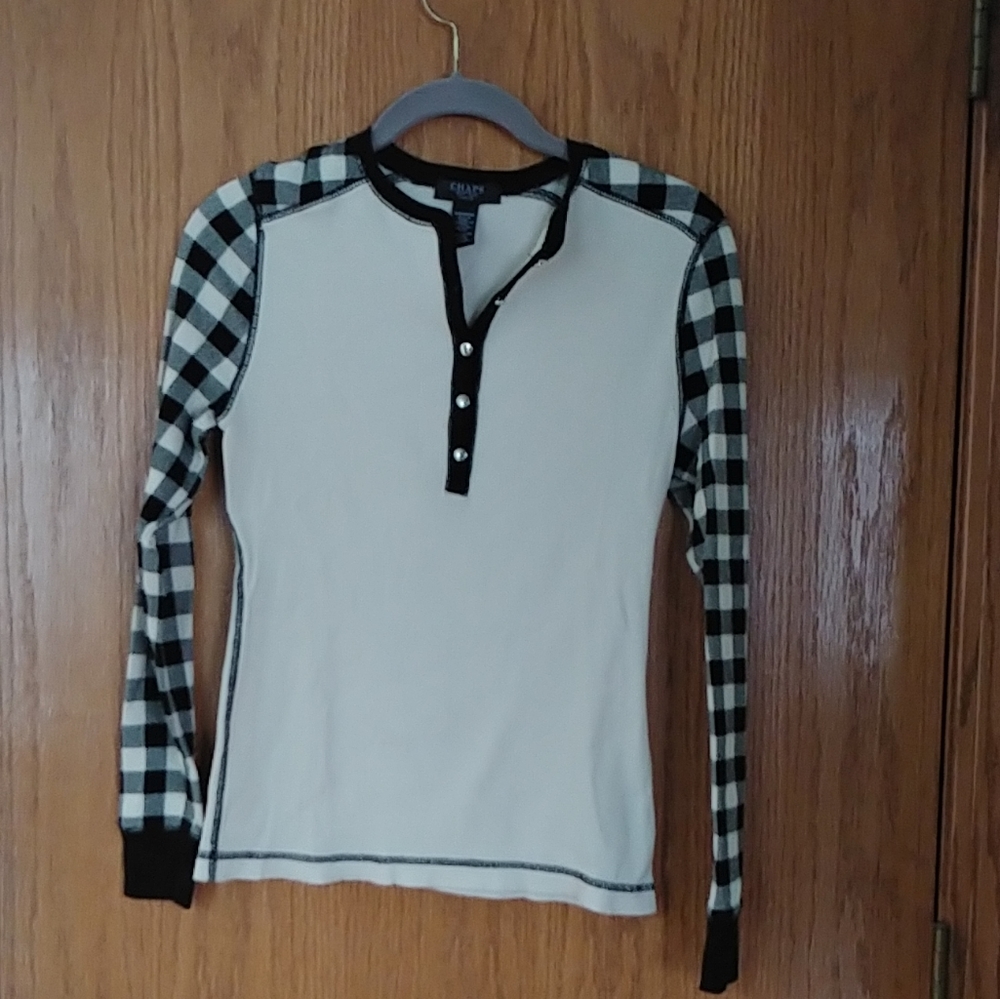 Two tone Henley by chaps